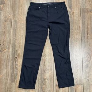 Western Rise Pants Men 35 Black Evolution Stretch Travel Hiking Golf Performance